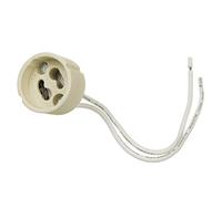 Maclean MCE428 GU10 Connection Socket Ceramic Holder For Halogen, LED, 250V ~, 2A, Cable Length 14cm (1 piece)