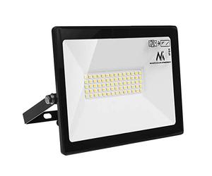 Maclean MCE550 CW LED Floodlight Spotlight LED IP65 Waterproof Headlight Outdoor Lighting Light Slim (Cold White 6000K, 50W)