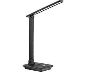 Maclean MCE614B Dimmable LED Desk Lamp Adjustable Folding 9W IP20 3000K 4500K 6500K Black