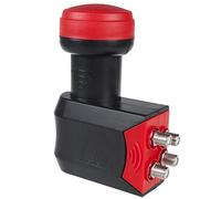 Maclean MCTV-254 Premium Quad LNB SAT-Konverter Digital Wasserdicht 3D Full HD 0,3dB bis zu 4 Teilnehmer
