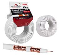 Maclean MCTV-470 Antenna Cable Coaxial Cable RG6 Pure Copper 100% Cu Coax Antenna Cable SAT Satellite Cable TV (25m)