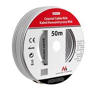 Maclean MCTV-571 SAT Antenna Cable Coaxial Cable RG6 1.0CCS SAT Cable (50M)