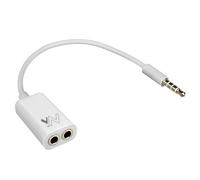 Maclean MCTV-580 3.5mm Jack Splitter Y Adapter cable 1x 3.5mm plug to 2x 3.5mm jack