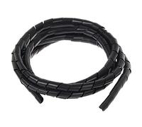 Maclean MCTV-686 Quality Spiral Cable Wire Cover Organiser Elastic Tidy Cables Black Silver Grey (14.6 * 16mm)