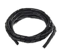 Maclean MCTV-687 Quality Spiral Cable Wire Cover Organiser Elastic Tidy Cables Black Silver Grey (20.4 * 22mm)