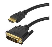 Maclean MCTV-717 DVI to HDMI Adapter Cable 2 m HDMI v1.4 Connection Cable HDMI Male to DVI Male M/M Gold Plated Connectors 1080p