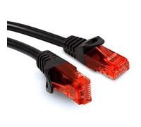 Maclean MCTV RJ45 UTP CAT6 Patchcord Internet Network Ethernet LAN Cable Plug - Plug Lossless Black/Red (3m)