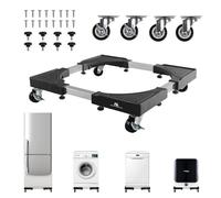 Maclean mobile washing machine stand, caster lock, 700-900mm wide, universal, up to 200kg, MC-119 B