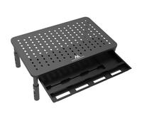 Monitor Laptop Stand Riser 20kg 13" - 32" 3-Level Height Adjustment Drawer Solid