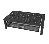 Monitor Riser Stand with Drawer Vented Adjustable Height Ergonomic Office Home