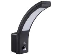Maclean MCE244 LED Lamp with Infrared Motion Sensor 140 ° Degree 9m Range IP54 Waterproof Outdoor Area, 10 W (Black)