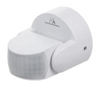 Maclean PIR motion sensor, infrared, IP65, white, range 12m, max load 600/1200W, MCE468 W