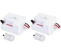 Maclean PIR motion sensor, with external sensor,12-24V DC, 360°, MCE32 V (Pack of 2)