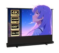 Maclean portable projection screen, compact, floor (Screen size 100''/Viewing surface 215 x 134 cm)