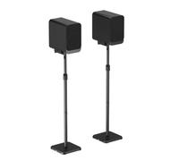 Maclean Speaker Stand, Height Adjustable and Rotatable | Cable management inside the construction, load capacity up to 5 kg, base 230 x 230 mm, powder-coated steel