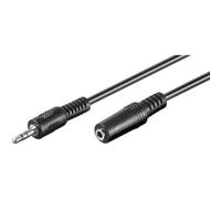 Maclean Standard Audio Stereo Jack 3.5mm Male to Female Extension Cable Adapter Lead (1M)