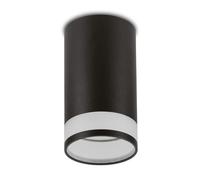 Maclean Surface-Mounted luminaire, Tube, spot, Round, Aluminum, GU10, 55x105mm, MCE361 (Black)