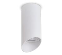 Maclean Surface-Mounted luminaire, Tube, spot, Round, Aluminum, GU10, 55x130mm, MCE360 (White)