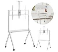 Maclean TV stand / cart camera shelf on casters 55-100" max load 120kg/10kg