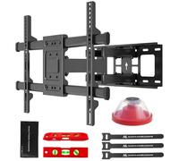 Maclean TV Wall Mount for 32-85 Inch TVs | Tilt & Swivelling | Maximum Load 60 kg | Distance from Wall 65-390 mm | VESA 200x100-600x400 | For OLED QLED LED LCD | Includes Spirit Level & Mounting