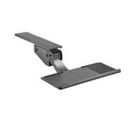 Maclean under desk keyboard holder, adjustable, for standing and sitting work