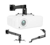 Maclean Wall and Ceiling Mount for Projectors (Black) | 20 kg, boom 350-560 mm, adjustment range ±15° and ±8°, arms 225-316 mm, steel, cable guide