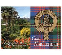 MacLennan Scottish Clan Souvenir Metallic Picture Fridge Magnet, Scottish Gift