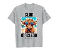 MacLeod Clan Vacation Scottish Family Name Party T-Shirt, Men, Heather Grey, 3X-Large