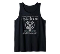 MacLeods Clan Proud Heritage Scottish Last Name Vintage Tank Top