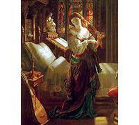 maclise Madeline after Prayer Art Poster Print A4