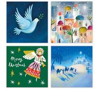 Macmillan Charity Boxed Cards - 20 Cards, 4 Designs - The Christmas Journey