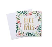 MacMillan Deck The Halls Charity Christmas Card - 10 Pack