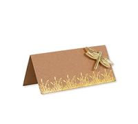 Macmillan Gold Dragonfly Charity Wedding Place Name (Pack of 10)