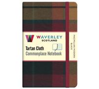 Waverley Commonplace Notebook MacMillan Modern Black – Genuine Tartan Cloth 9 x 14 cm