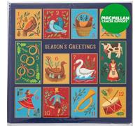 Macmillan Twelve Days Charity Christmas Cards - Pack of 10 Luxury and Eco-Friendly Christmas Cards. Made in the UK.