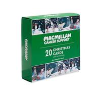 Macmillan Winter Scenes Charity Christmas Cards - Pack of 20 Luxury and Eco-Friendly Christmas Cards. Boxed Multipack of 4 Seasonal Christmas Designs. 127x127mm Card Size.