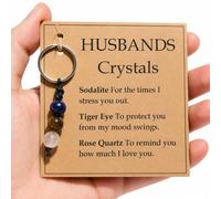 Macmoon Crystal Keyring for Husband, Funny Gift for Him from Wife, Cheeky Keychain Keepsake for Birthday, Anniversary, Christmas, Valentine’s Day, Father’s Day or Just Because