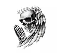 MACMRD Car Stickers 9.5Cm*12.7Cm Personality Grim Reaper Skull Car Sticker Motorcycle Pvc Sticker