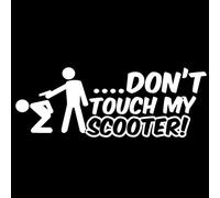 MACMRD Car Stickers Car Stickers Vinyl Decal Do Not Touch My Scooter Motorcycle Decorative Accessories Creative