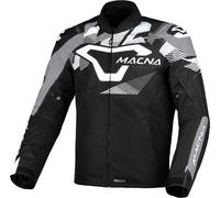 Macna Admyre waterproof Motorcycle Textile Jacket, black-white, size S for Men