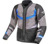 Macna Aerocon Motorcycle Textile Jacket, grey/black/blue, size XS