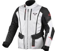 Macna Air Hybrid 2.0 waterproof Motorcycle Textile Jacket, black-grey-red, size M for Men
