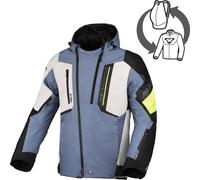 Macna Angle 2.0 waterproof Motorcycle Textile Jacket, grey/yellow, size L