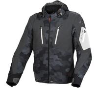 Macna Angle Camo waterproof Motorcycle Textile Jacket, black-grey, size L for Men