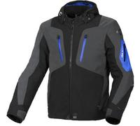 Macna Angle waterproof Motorcycle Textile Jacket, black-grey-blue, size S for Men