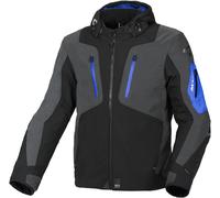 Macna Angle waterproof Motorcycle Textile Jacket, black-grey-blue, size 3XL for Men