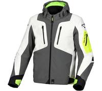 Macna Angle waterproof Motorcycle Textile Jacket, grey-yellow, size L for Men