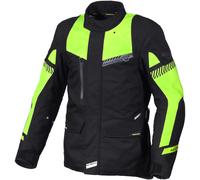 Macna Aspire waterproof Motorcycle Textile Jacket, black-yellow, size M for Men