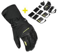 Macna Azra RTX Kit waterproof heatable Winter Motocycle Glove + 12V / 3A Batteries and Charger, size S