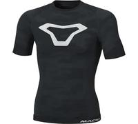 Macna Base Layer Summer Functional Shirt, black-grey, size L XL for Men